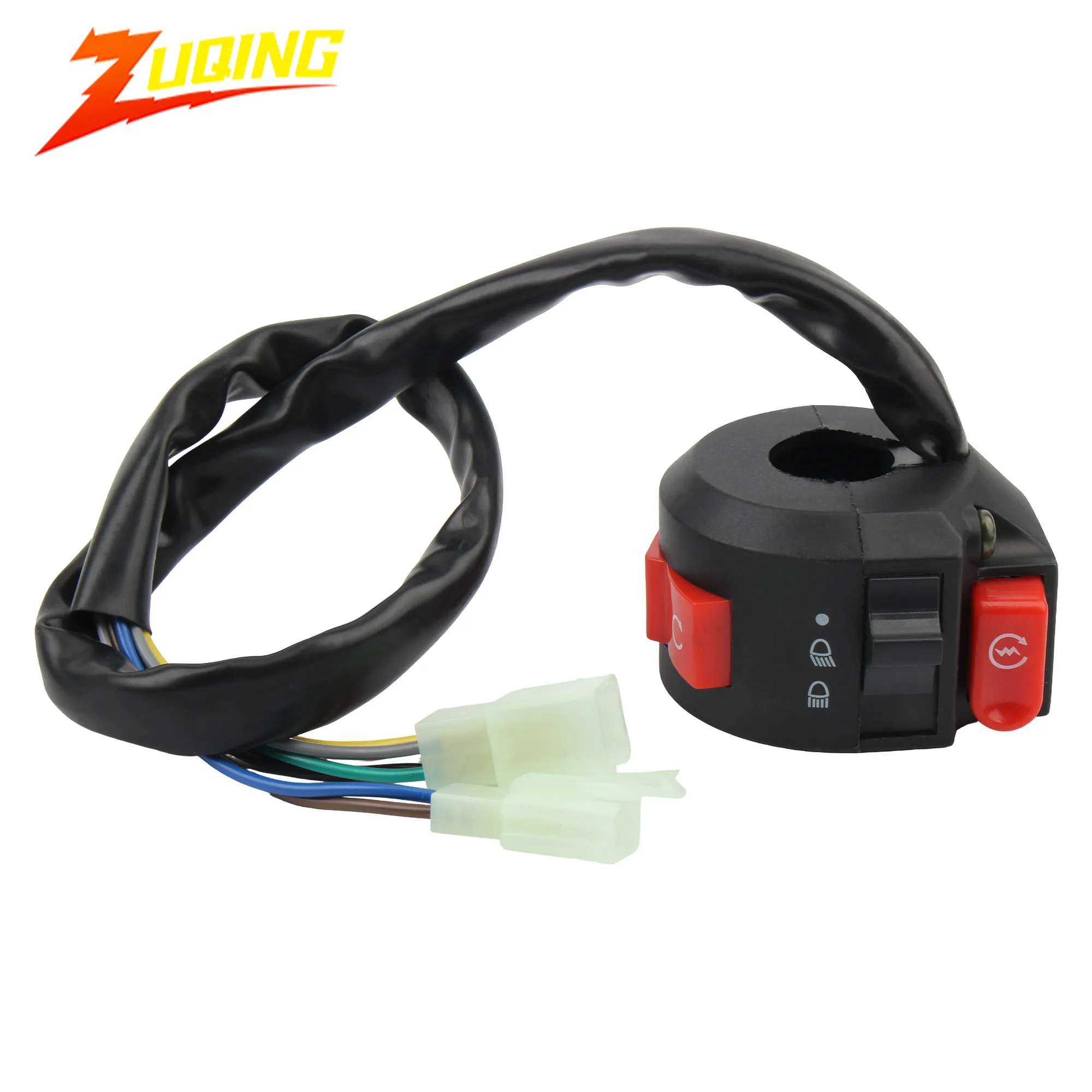 

3-функциональные переключатели для мотоцикла, кнопки Kill Start Light для ATV Pit Bike Buggy Go Kart 50cc-250cc, переключатель контроллера на руле