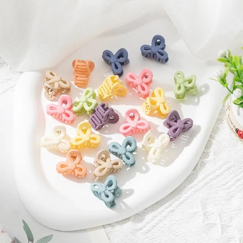 20pcs Fashion New Cute Mixed Colors Mini Small Hair Clips Bangs Clip Girls Hair Decorative Accessories