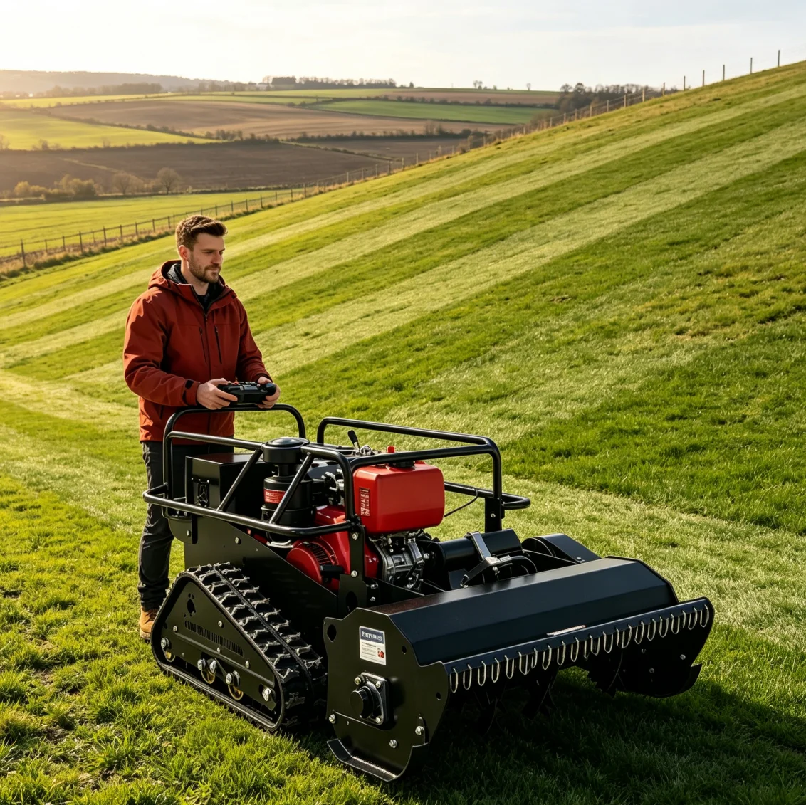 Customized Lithium Battery Self-propelled Mower Fits Display Screen and Zero Turn Design in Line with Municipal Green Constructi