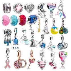 10Pcs/Lot Fruit Avocado Bee Cartoon Charm Camera Bear DIY Rainforest Bead Bracelet Accessories