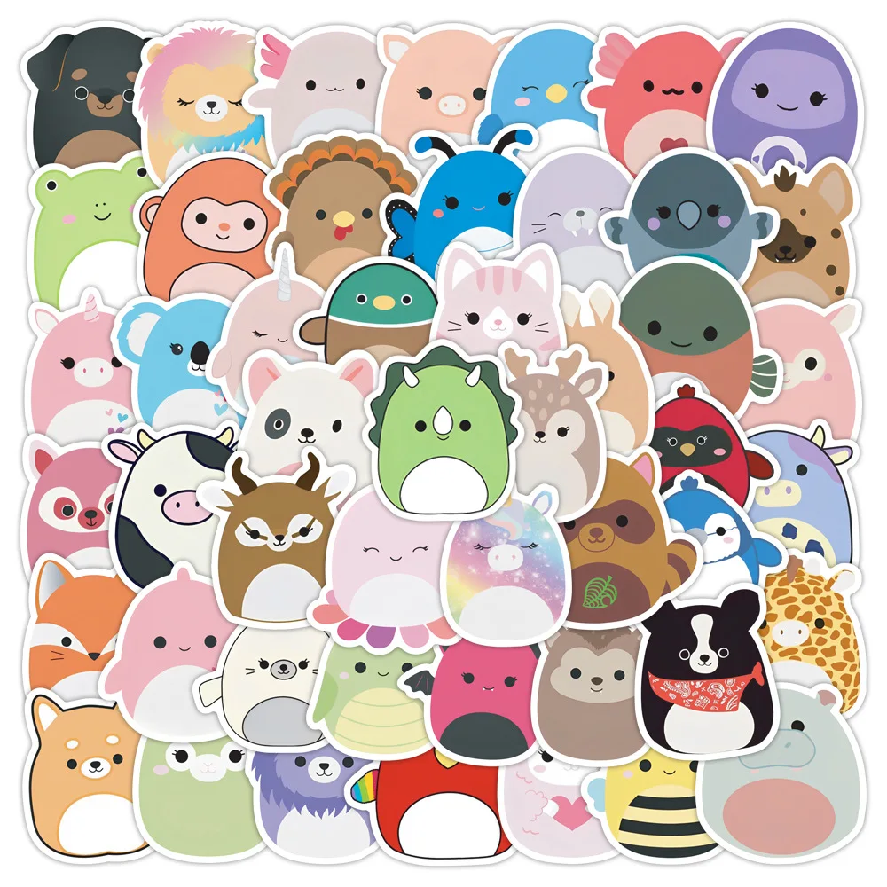 

50PCS Cute Animals Stickers Graffiti Stickers DIY Diary Phone Case Handmade Scrapbook Aesthetic Stickers