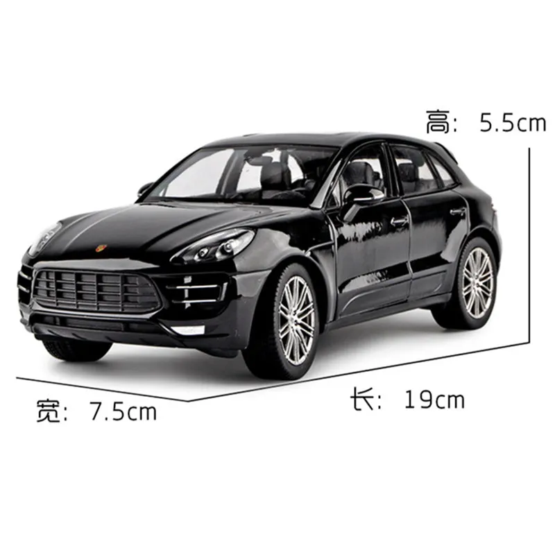 WELLY 1:24  Porsche macan samochód sportowy symulacja aluminiowy model samochodu dekoracja rzemieślnicza kolekcja zabawek narzęd