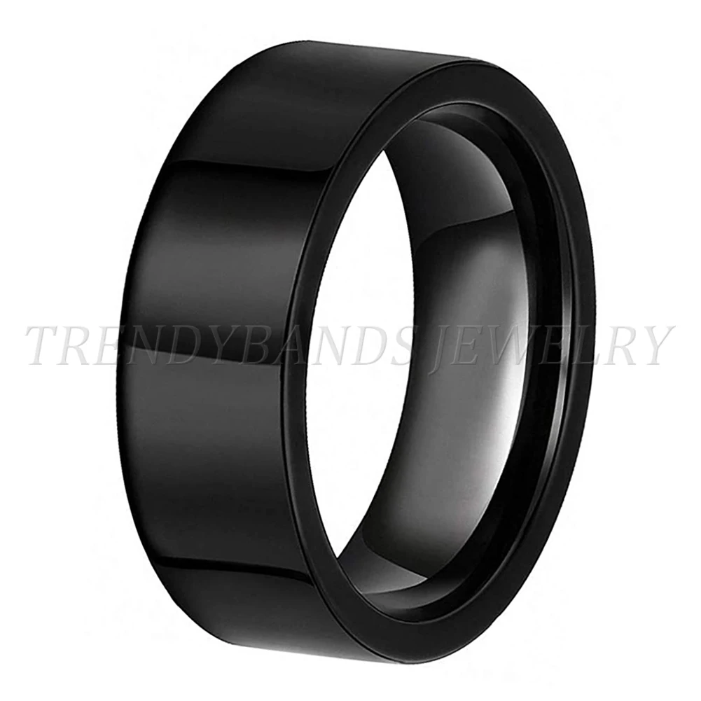 6mm 8mm Damen Herren Wolframcarbid Ring Ehering Großhandel Paar Jubiläumsgeschenk Hochglanzpoliert Glänzend Comfort Fit – Detail 7
