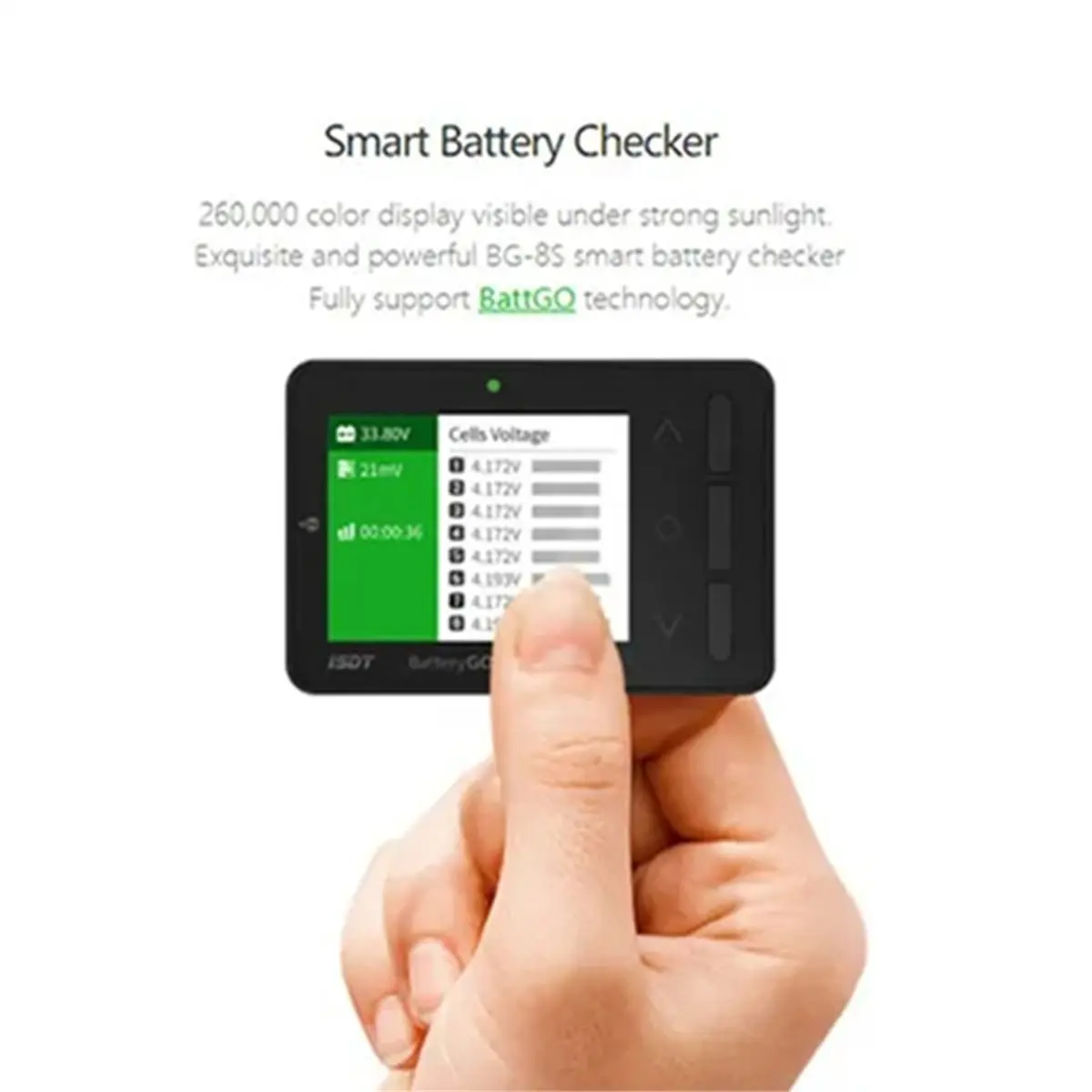 【MUST-HAVE LIST】  BattGo -8S Smart Battery Checker Balancer Receiver Signal Tester Quick Charge Function Fast Charger
