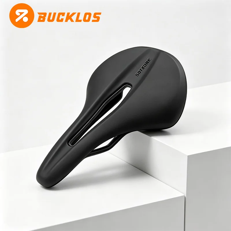 

BUCKLOS Vacuum Bike Saddle 150mm 160mm Road Bike Seat Cushion Hollow Breathable Mountain Bike Seat Cycling Parts