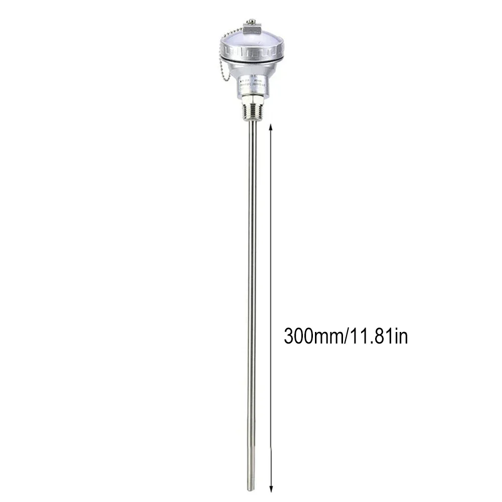 Imagem -03 - Sonda do Sensor de Temperatura Cabeça Terminal do Par Termoelétrico Rtd Pt100 Rosca M20x1.5 50 mm 100 mm 150 mm 200 mm 250 mm 300 mm 400 mm