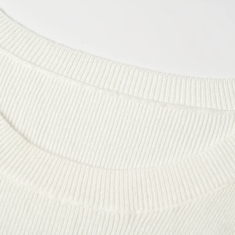 베이직 롱 슬리브 여성 티셔츠 고탄력 심플 디자인 겨울 패션 탑 9Mei SF0H0023 편안한 라운드 넥 스웨터