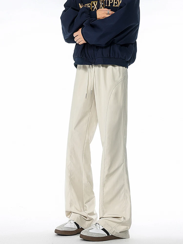 

Мужские повседневные брюки Cleanfit свободного кроя, больших размеров, с микро-клешем, однотонные, молодежные, длинные, модные, городские