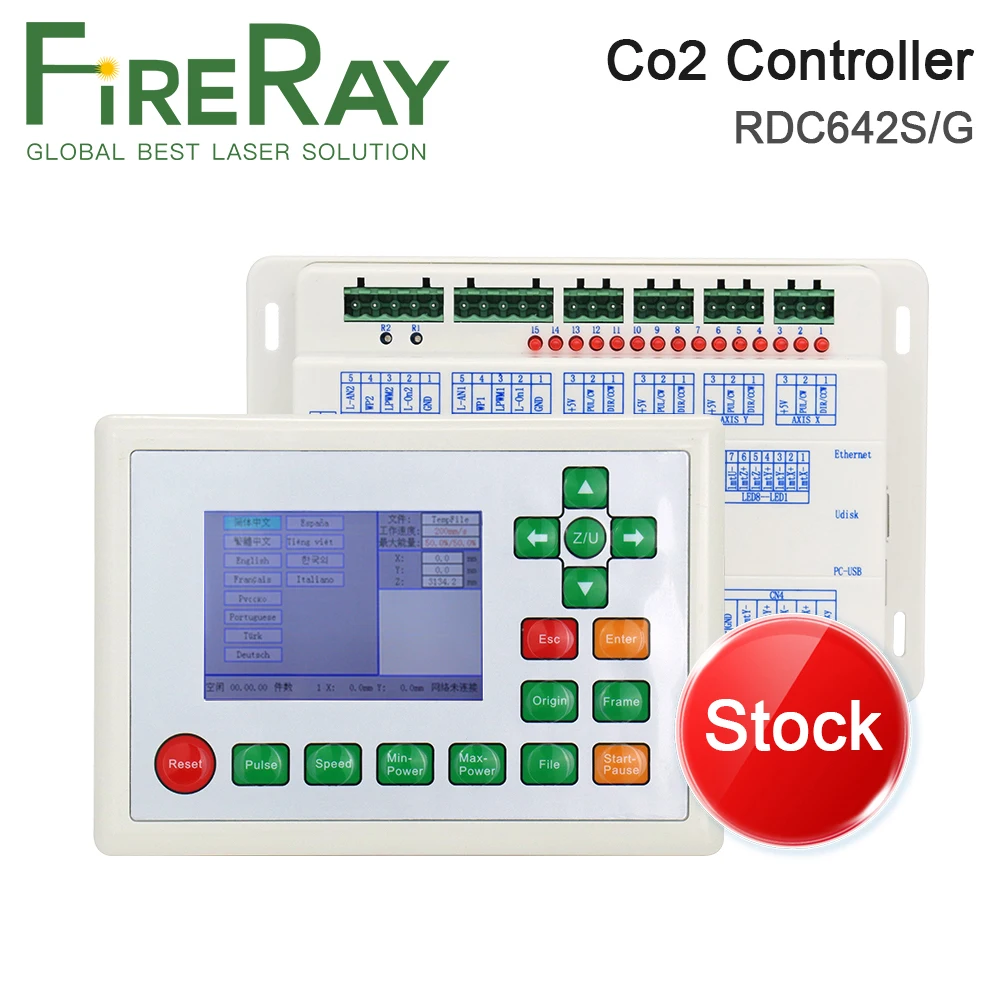 

Контроллер FireRay Ruida RDC6442S RDC6442G для лазерных гравировальных и режущих станков с CO2-лазером