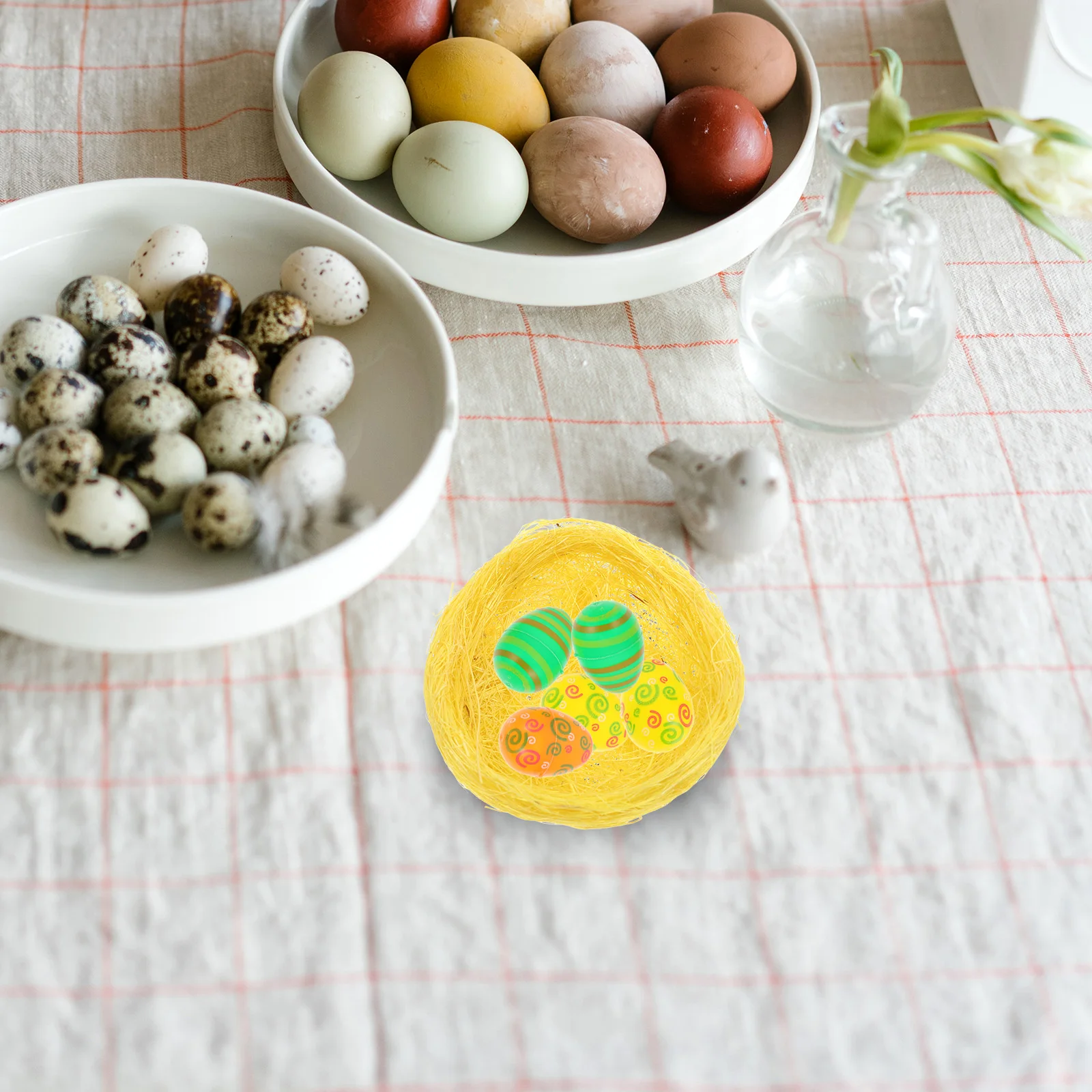 

4 Pcs Thickened Bird Nest Artificial Faux Decorative Nests Handmade Bowls Garden Accessories Pet Supplies