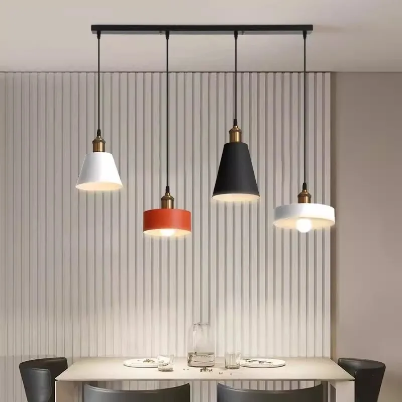

Nordic restaurant E27 LED chandelier modern simple creative personality bar lamp household dining room hanging lamp
