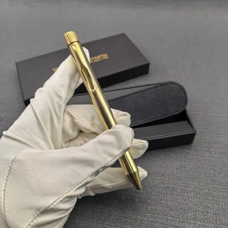 DAJIE High-quality Brass Ballpoint Pen Swiss Pure Copper Oil-based Gel Pen Luxury Schmidt Black G2 0.7 Refill Metal Ball Pens