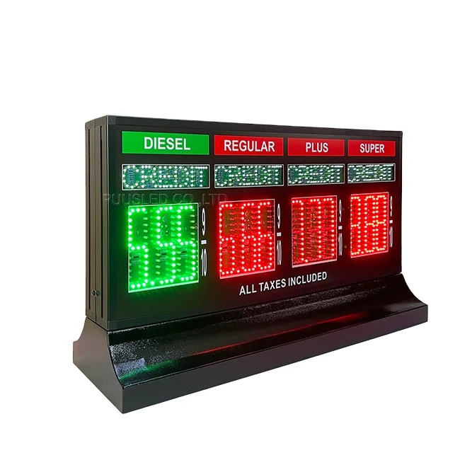 Provide Waterproof Gas Changer Led Pump Topper Gas Price Display Led Gas Prices Sign