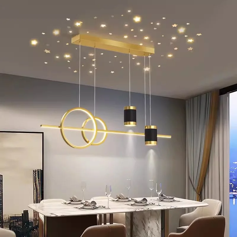 

Modern living room ceiling lamp, dining room, bedroom, balcony LED ceiling lamp, family 45W romantic sky ceiling chandelier