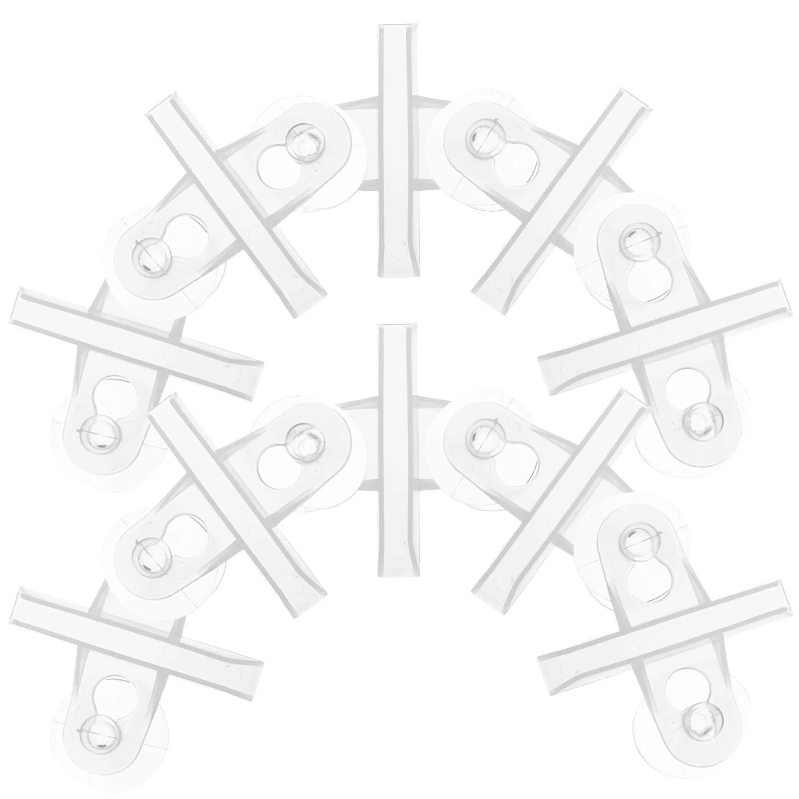 

12Pcs Aquarium Isolation Divider Clips Durable Plastic Fish Tank Divider Holders with Suction Cups Easy Install Fish Tank