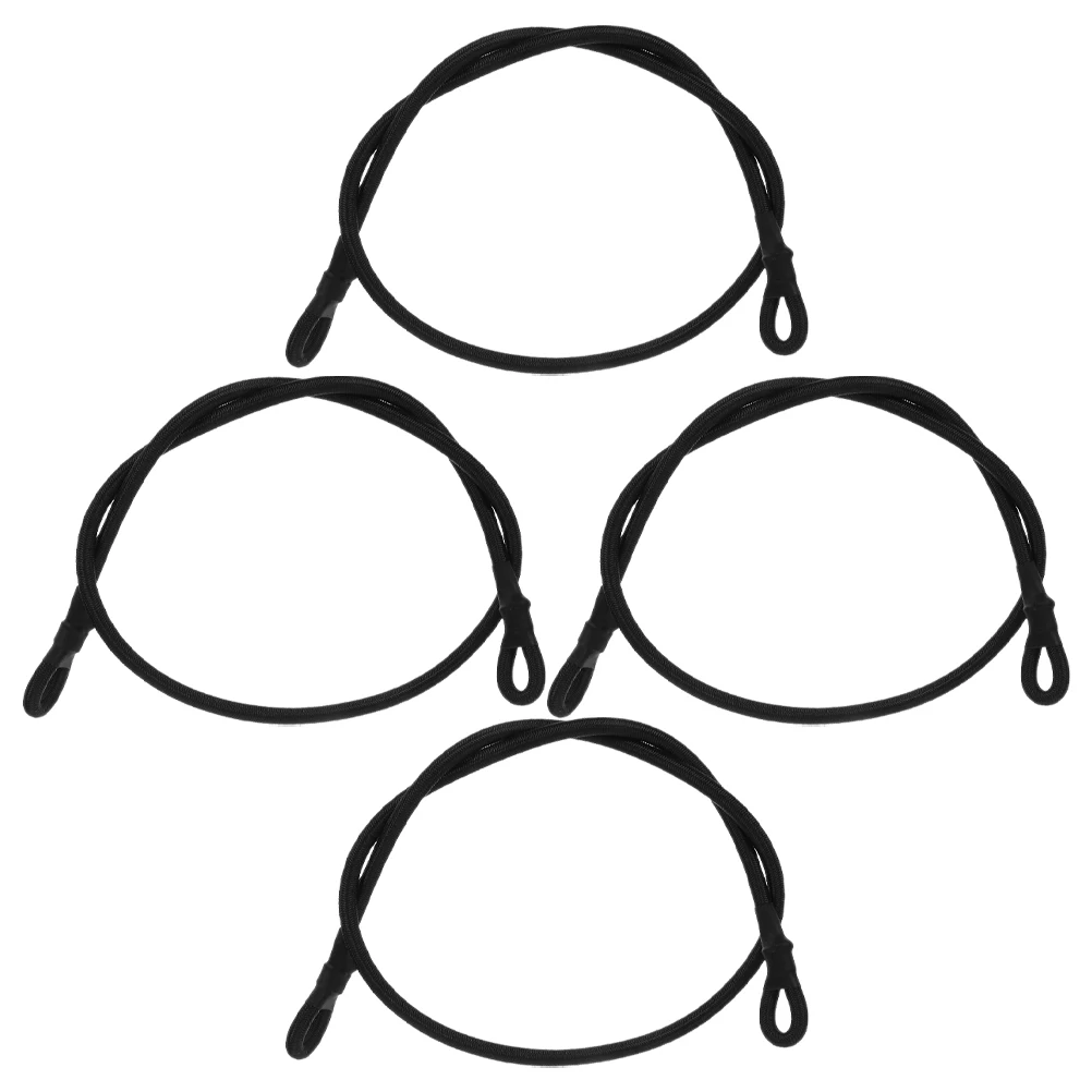 

4 pcs Trampoline Elastic Rope High Elasticity Safety Buckle Compact Lightweight Bungee Cords Hooks Emulsion Hardware