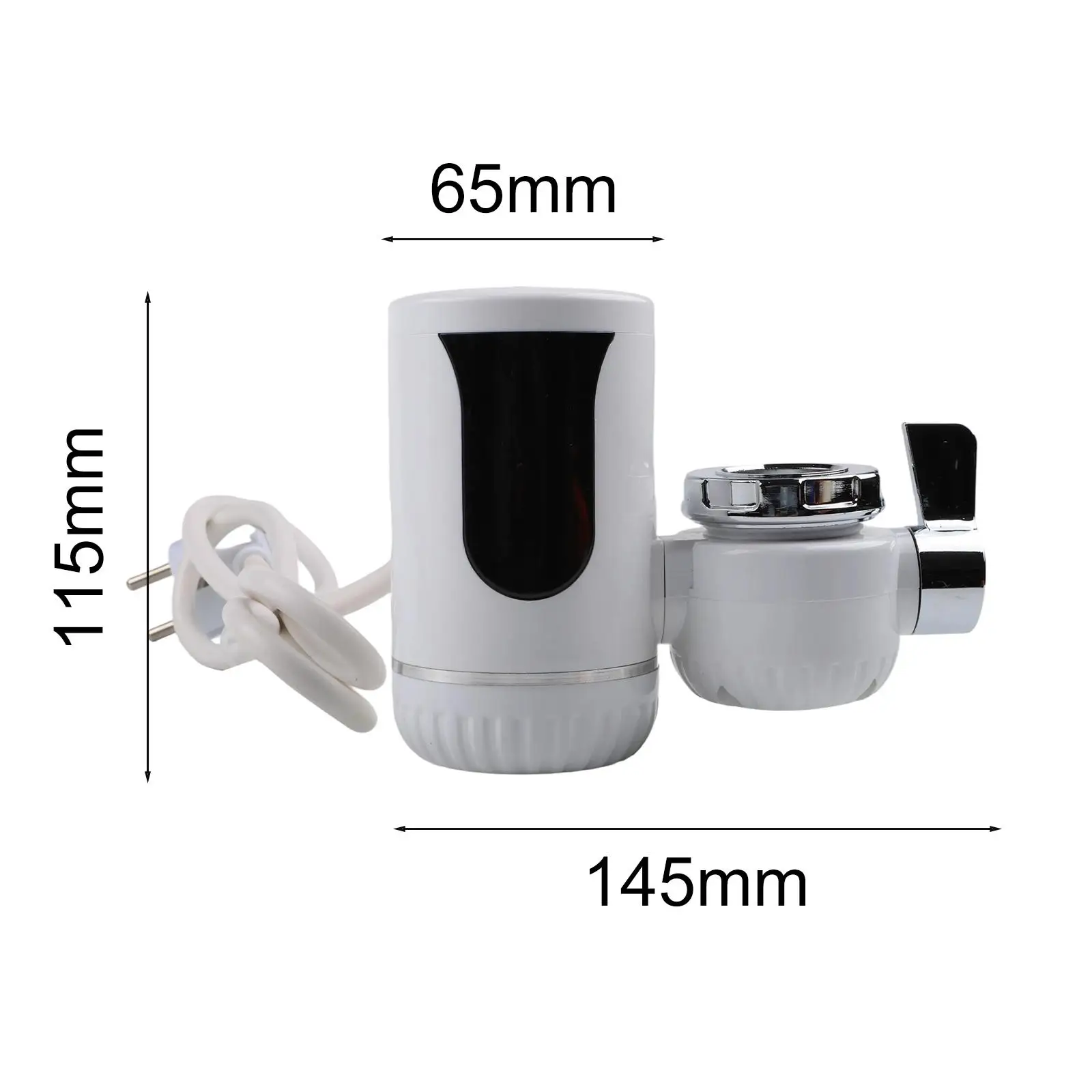 14*13*6.5cm Tankless WaterHeater Energy Saving Faucet Heater ABS Material Construction Compact Space-saving Design