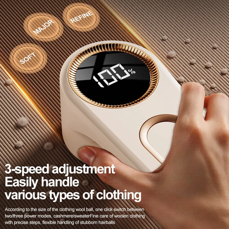 

Портативное электрическое средство для удаления ворса с одежды, светодиодный дисплей, перезаряжаемая для одежды, тканевая бритва, средство для удаления пуха