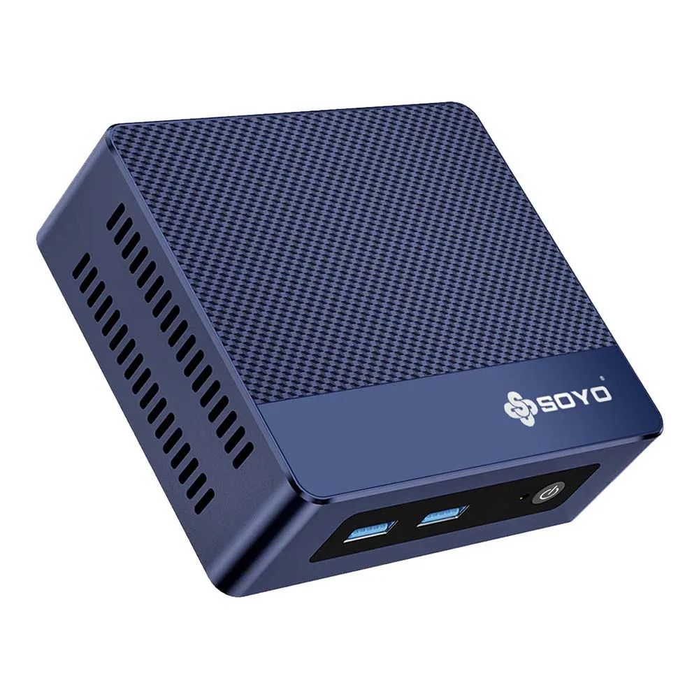 SOYO M4 Mini-PC-Computer AMD 3020E CPU Windows11 Pro 8 GB DDR4 RAM 256 GB M.2 SSD USB3.2 WiFi5 BT4.2 Haushalt Mini-Desktop-Host
