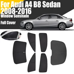 Custom Full Cover Car Window Sunshade For Audi A4 B8 Sedan 2008 - 2016 Privacy Blind Curtain Front Windshield 2010 2012 2013