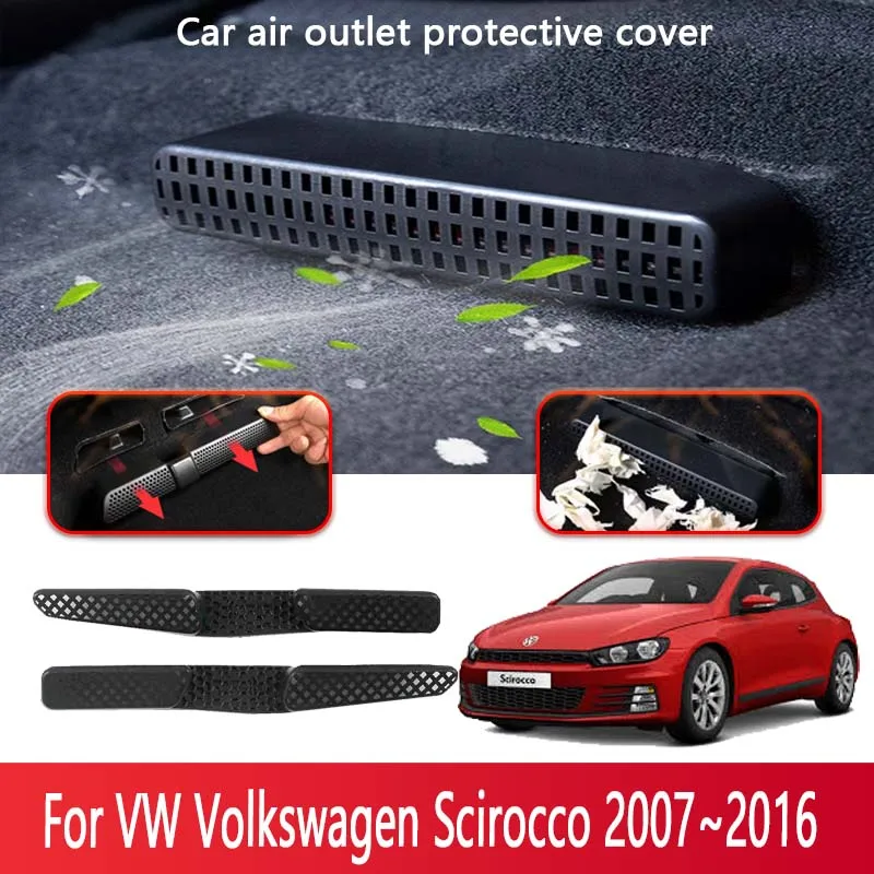 

Car Air Vent Covers For VW Volkswagen Scirocco 2007~2016 Seat Air Conditioner Duct Outlet Dustproof Cover Interior Accessorie