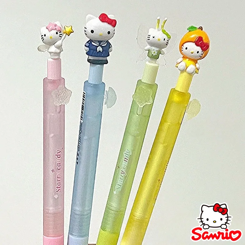

Sanrio Hello Kitty Pen Gel Black Bullet Tip Kawaii 0.5mm Girl School Office Supplies Stationery Stationery Accessories Gift