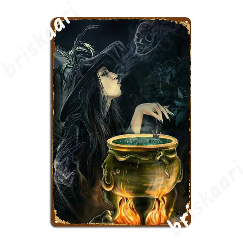 Witch Metal Plaque Poster Wall Plaque Printing Pub Cinema Tin Sign Posters