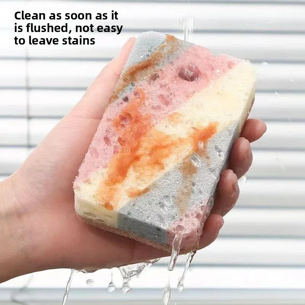 1/5/10/15Pcs Wood Pulp Cotton Dishwashing Sponge Magic Cleaning Sponge Pot Brush Kitchen Washing Cleaning Tools
