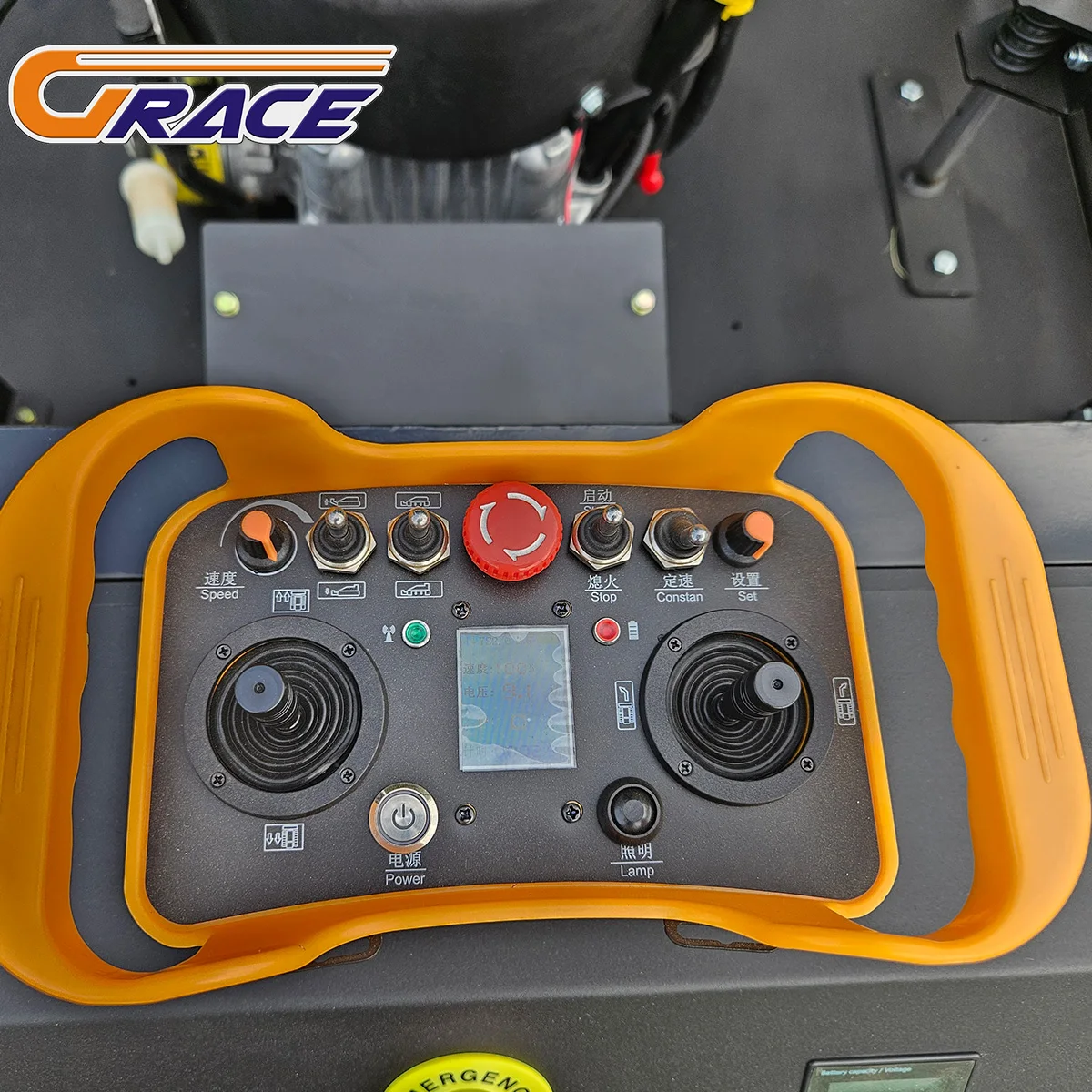 Small Crawler Remote Control Lawn Mower Electric RC Grass Mower Anti Collision Structure For Family Backyard Cutting
