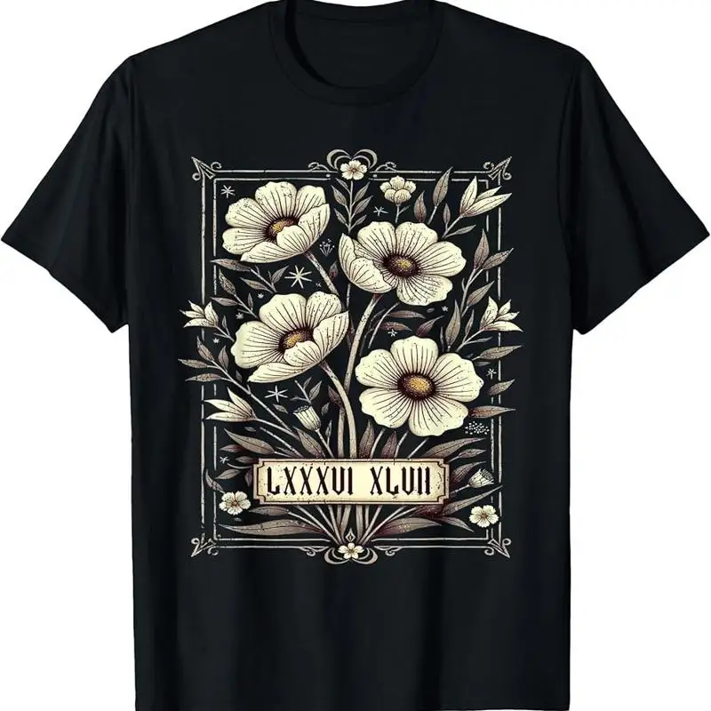 

8647 Subtle Funny Anti 45 47 Floral Boho T Shirt