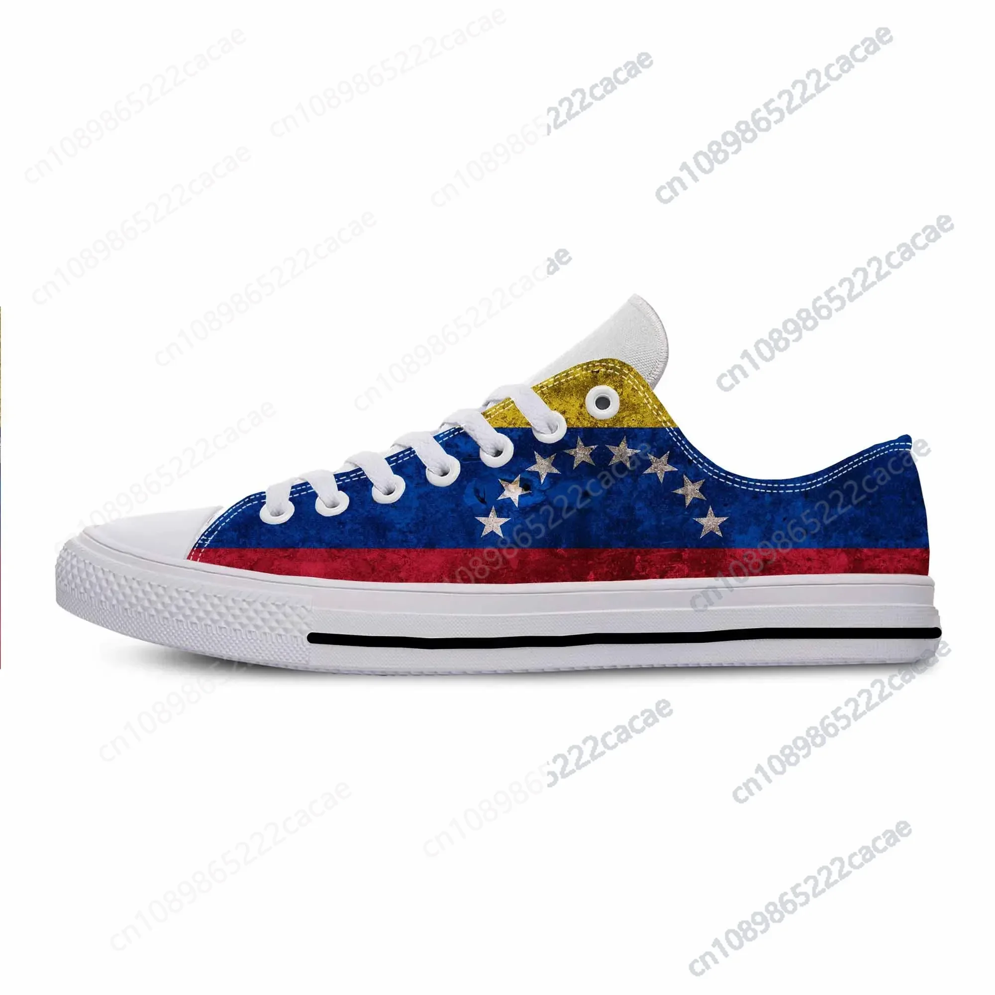 

Venezuela Venezuelan Flag Patriotic Pride Fashion Casual Cloth Shoes Low Top Comfortable Breathable 3D Print Men Women Sneakers