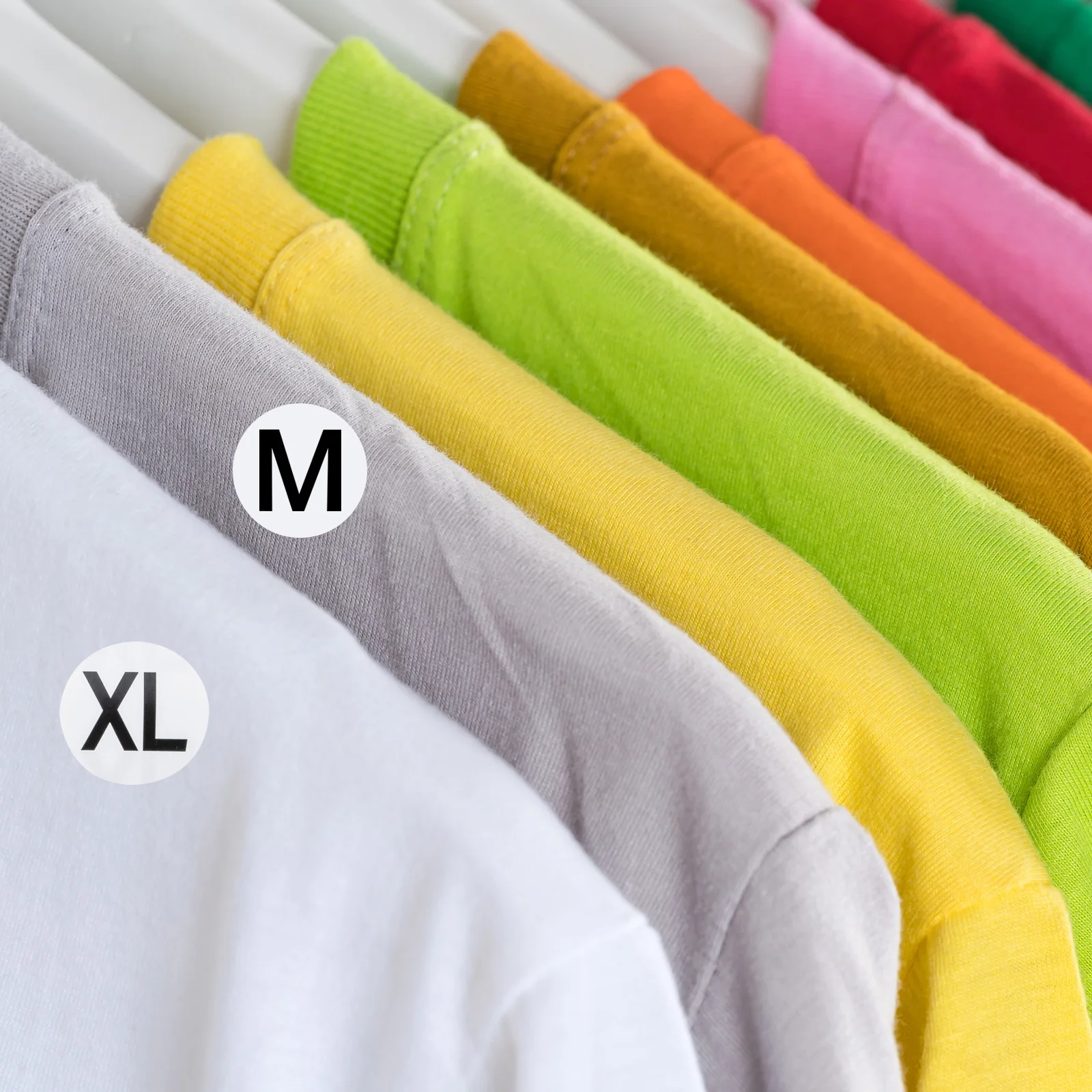 

7 Rolls Size Label Sticker Shirt Stickers Apparel Clothing Round Sizes for Labels
