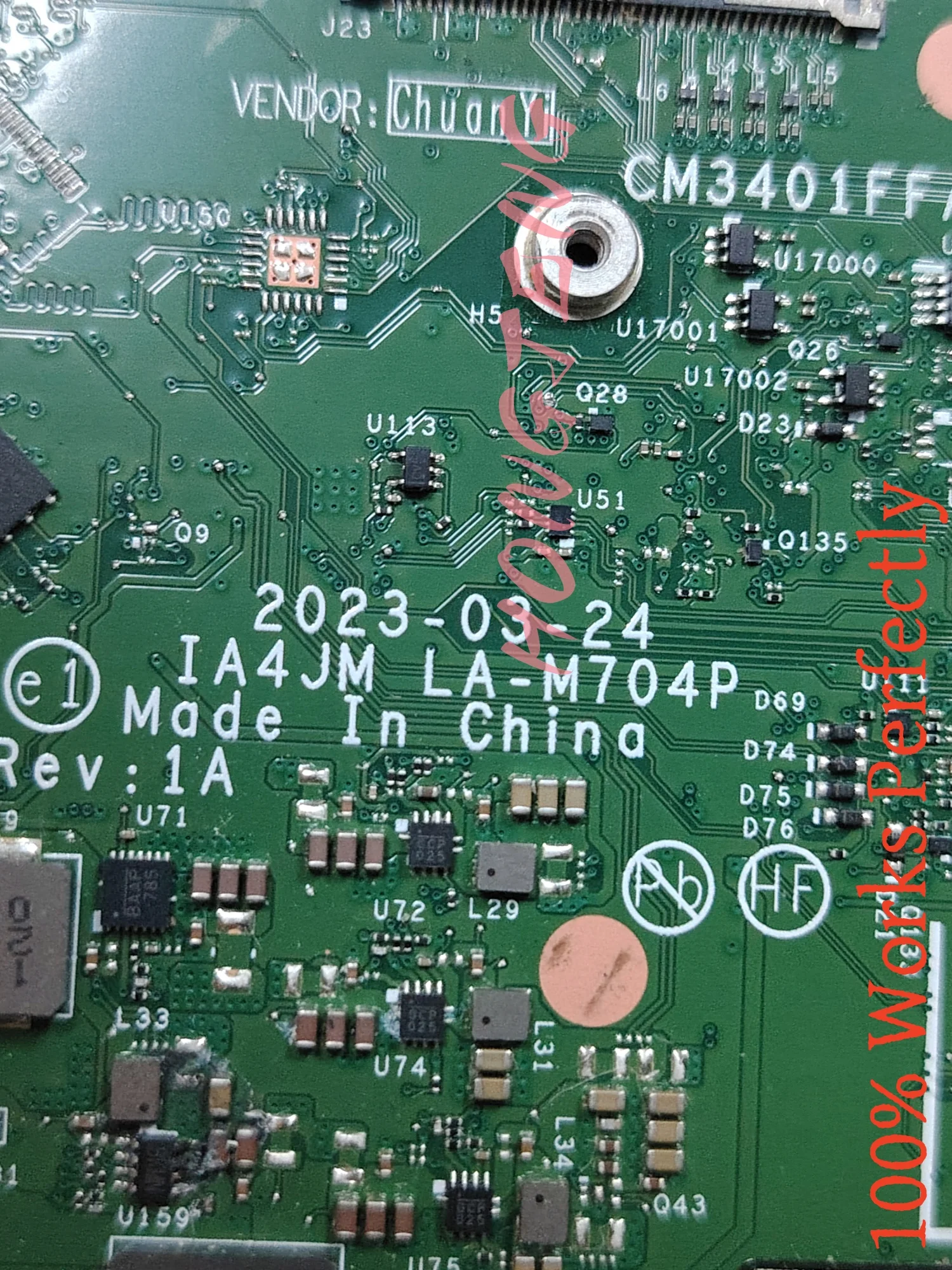 For ASUS Chromebook Plus CM3401 Flip AMD Ryzen 3 7320C Motherboard 8/128GB LA-M704P 90NX06M0-R00010 100% Works Perfectly