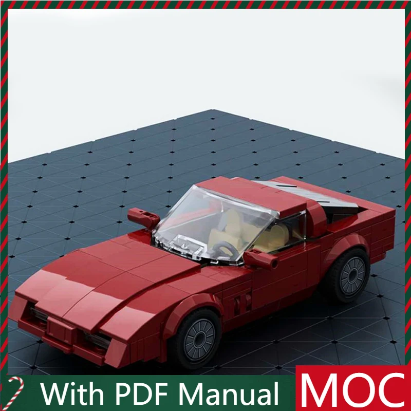 

302 шт., хит продаж, Moc, ретро модель спортивного автомобиля, строительные блоки, скоростной автомобиль, кирпичи, игрушки, детская образовательная сборка, подарок на день рождения