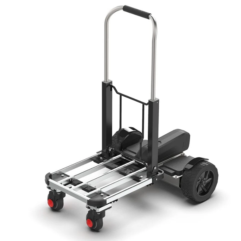

Somatosensory electric trolley, truck folding and pulling goods, stall warehouse trolley, trolley express