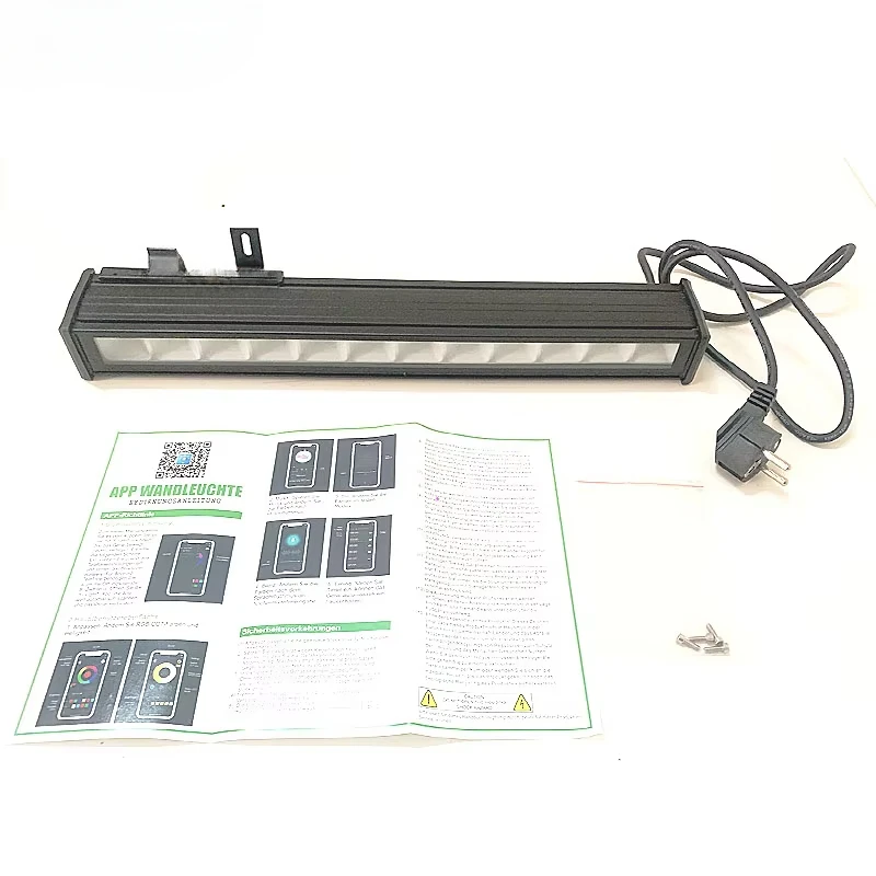 2024 New Outdoor IP65 LED Waterproof Wall Wash Light 12pcs Phone Control App with Bluetooth Colorful Stage Lighting Effect