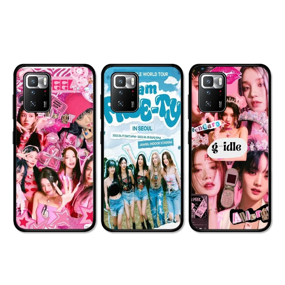 Kpop G-GIDLE I FEEL Beautiful Phone Case For Redmi 5 6 7 8 9 10 plus pro 6 7 8 9 A GO K20 K30 K40 pro plus F3 Fundas