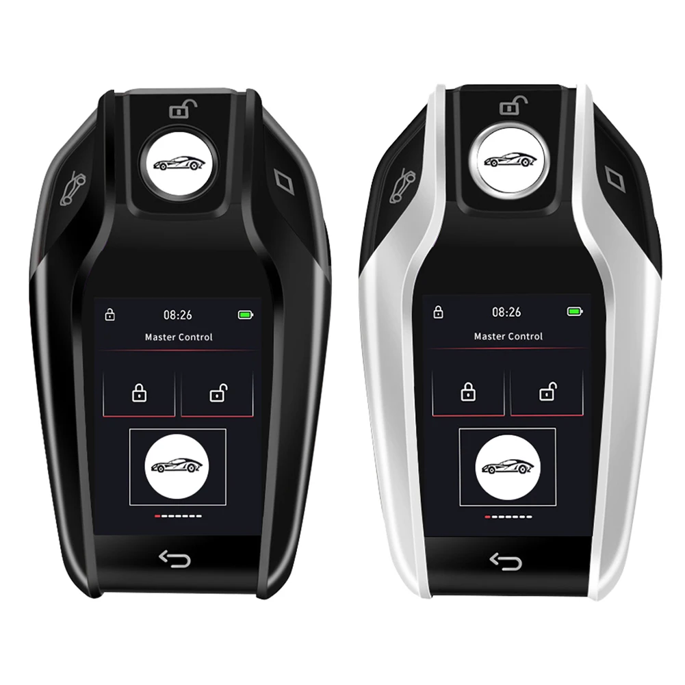 CF618 Comfortable Keyless Entry Auto Lock LCD Touch Screen Window Lift Trunk Remote for All Start Stop Engine Button Models