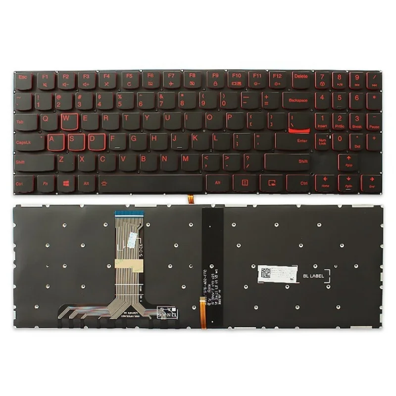 

LL+ New for Lenovo Legion Y7000-2019 Y7000P Y7000P-1060 US Backlit keyboard Red