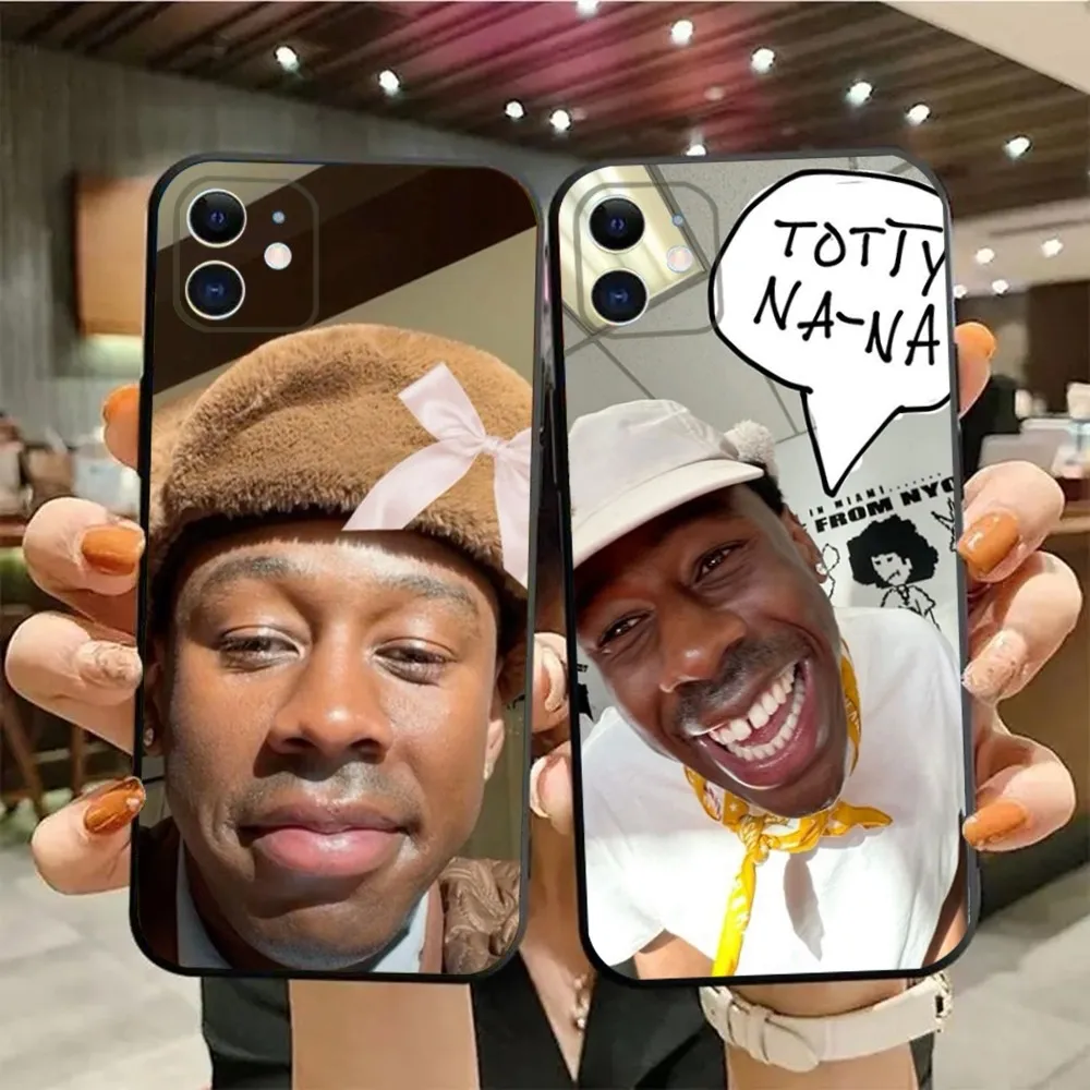 Funny Tyler The C-Creator Phone Case For iPhone15,14,13,12,11,Pro,Max,Plus,Mini,X,XS,XR,8,7,6,S,Plus,SE Soft Black Case