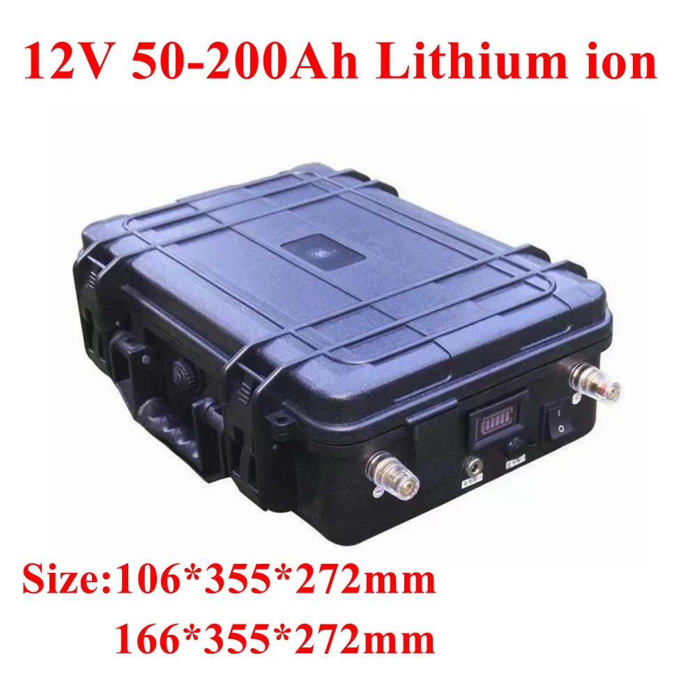 Rechargeable Batteries 12V Lithium ion Battery 50AH 60AH 80AH 100Ah 120Ah 150Ah 200Ah for Ship Rubber Boat Propeller RV+ Charger