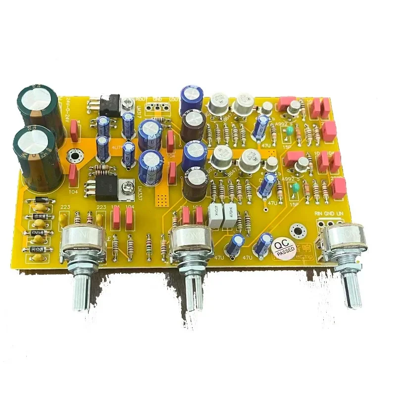 Imitation discrete front stage HIFI front stage fever tone front stage board audio power amplifier gold sealing tube