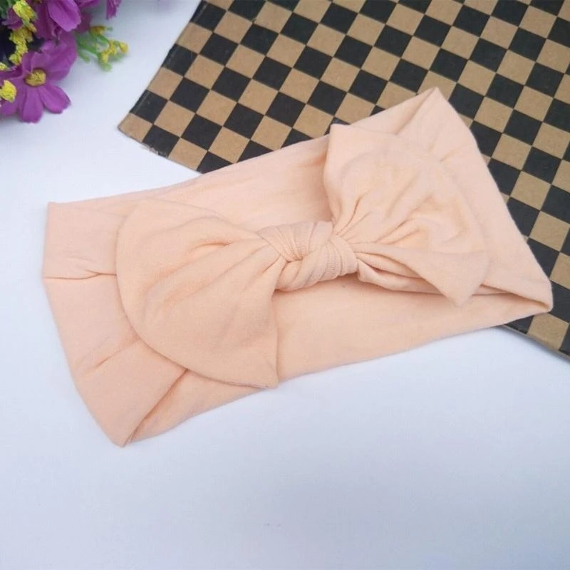 

652F Stretchy Comfortable Baby Headbands Soft Nylon Hair Accessories For Newborns Kids