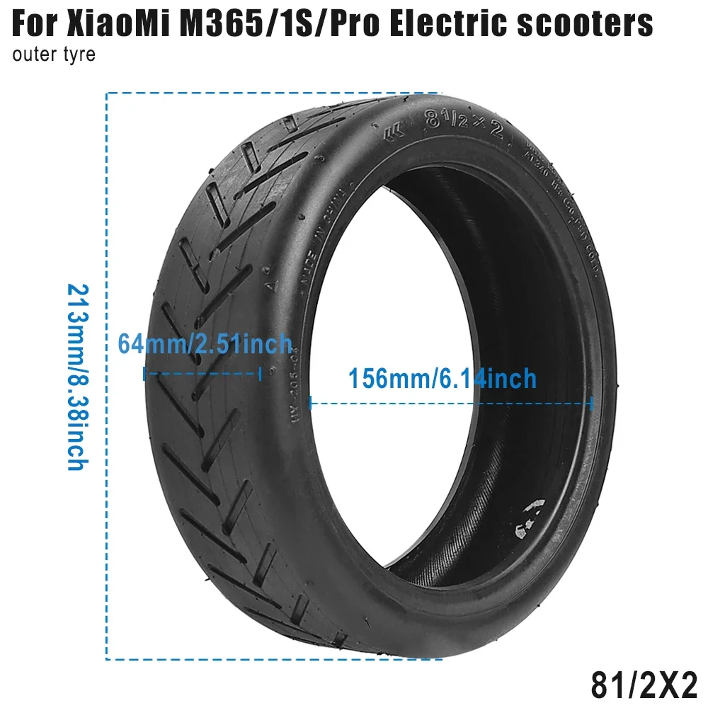 Verbesserter neuer 8,5 x 2 Zoll dicker Innenrohr für Xiaomi M365 Pro S1 Mi 3 E-Scooter Außenreifen Dicker Rad Reifen Ersatzkamera – Detail 1