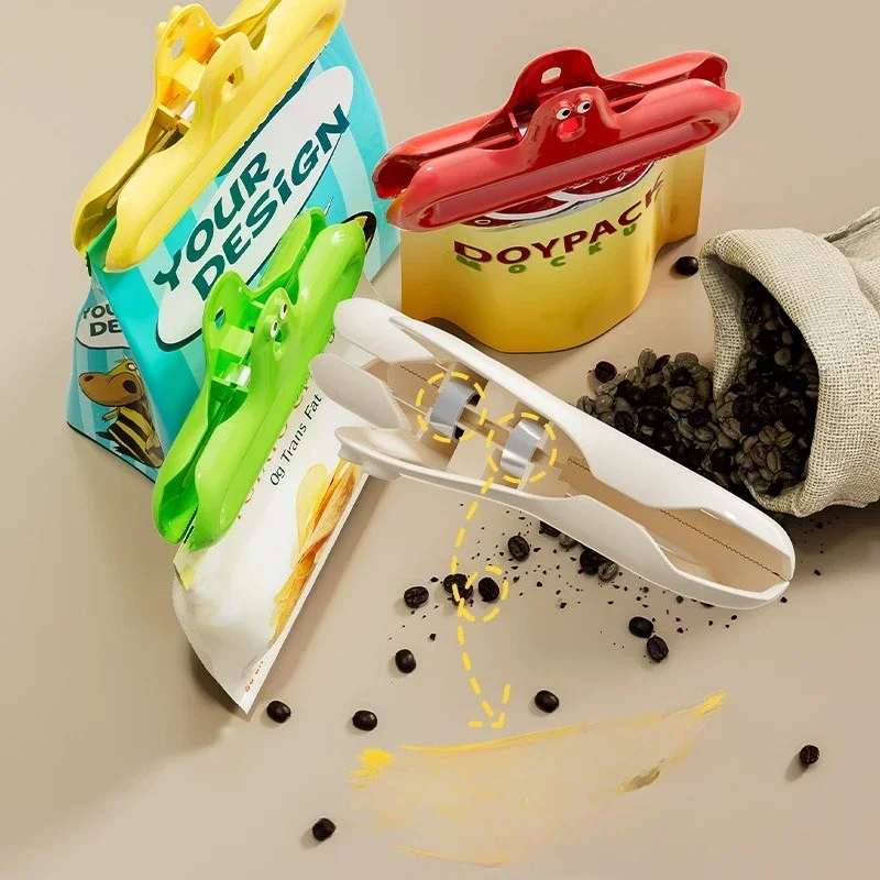 Freshness Sealing Device Caterpillar Sealing Clip, Moisture-proof Snack Kitchen Sealing Fixing Multifunctional Household Clip