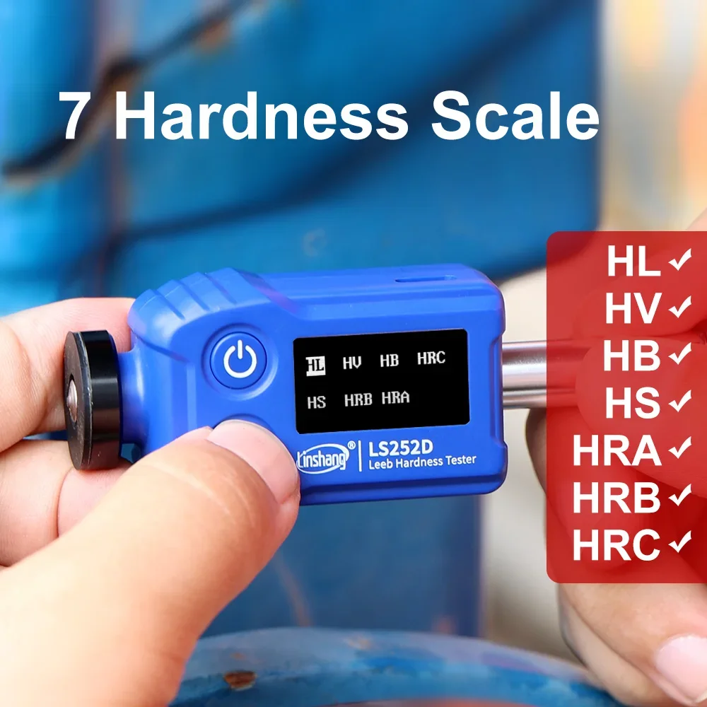 GOYOJO Leeb Hardness Tester Professional Durometer LS252DC Impact Device Pen-type Convert to HRA/HRB/HRC Good Repeatability