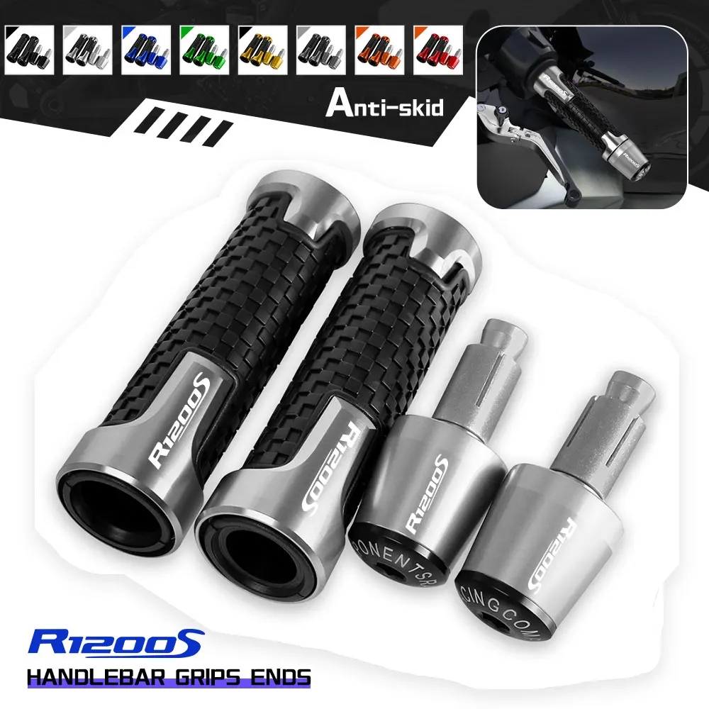 

FOR BMW R1200S 2006 2007 2008 2009 2010 2011 2012 2013 Motorcycle Handle Bar End Handlebar Grips Ends Anti Vibration Slider Plug