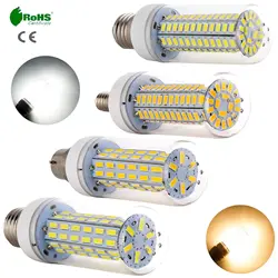 114LEDs 35W High Power LED Corn Lamp Light E26 E27 E14 B22 Bulb 5730 SMD Cold/Warm Replace Halogen Lmaps No Flicker 110V-265V