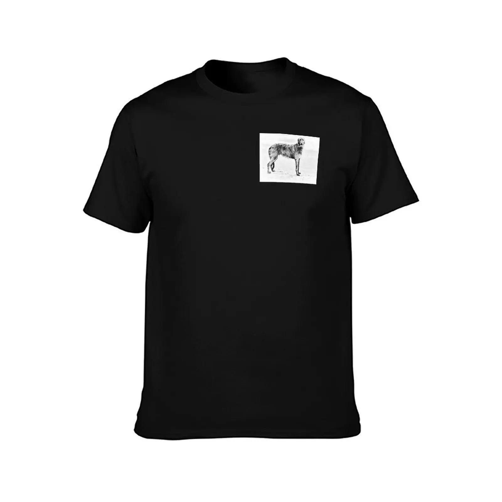 Stunning Scottish Deerhound T-Shirt No Iron Casual Short Sleeve Top T-Shirt