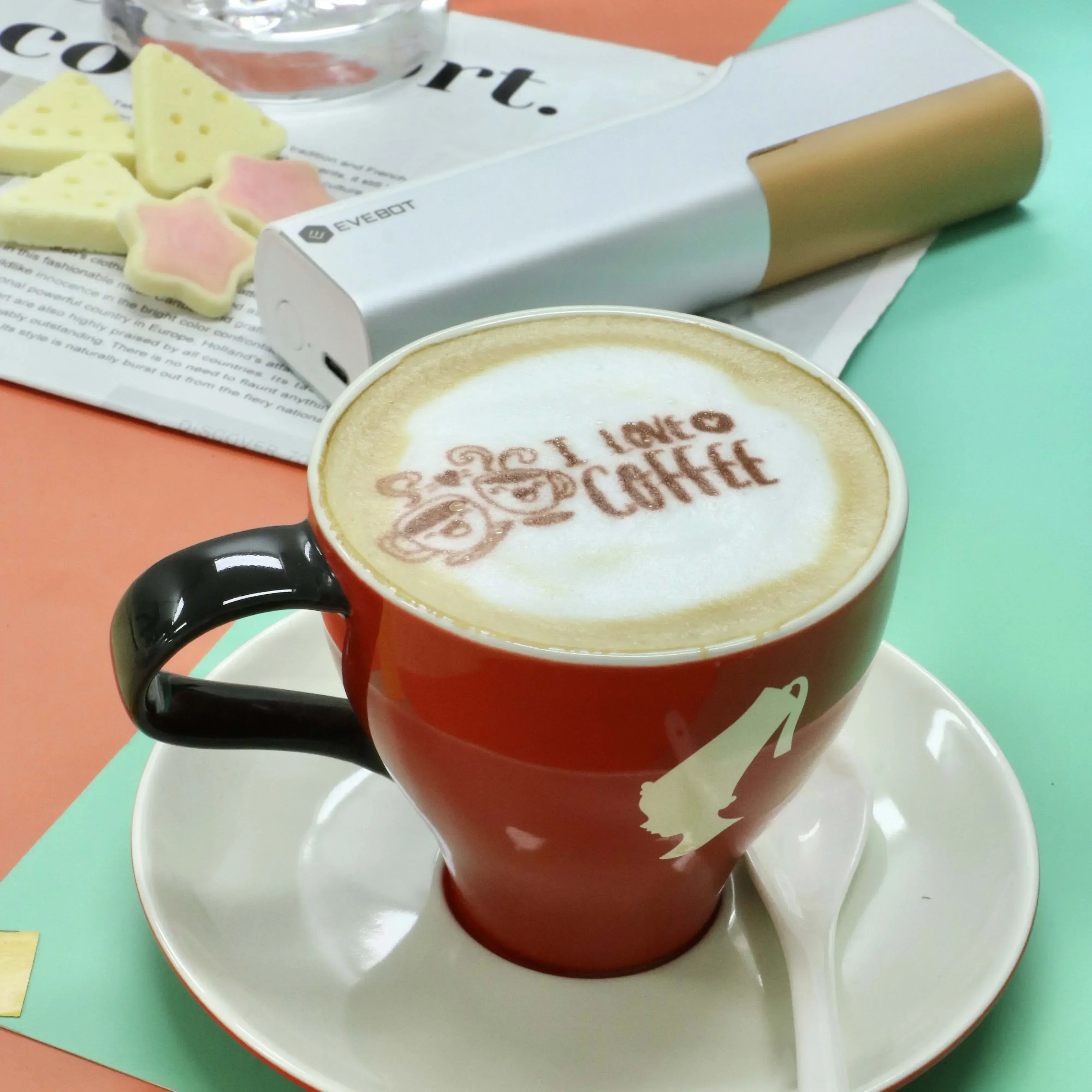 2026/EVEBOT All surface Portable Digital Handheld Printer Portable Coffee Printer Food Printer Machine DIY Tattoo Inkjet PrintPe